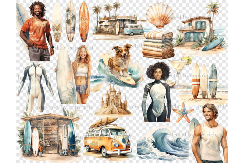 surf-clipart-surfboard-png-bundle