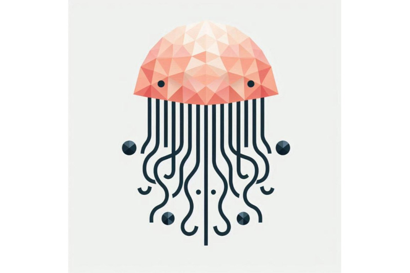 isolated-cute-jellyfish-paper-art-layer