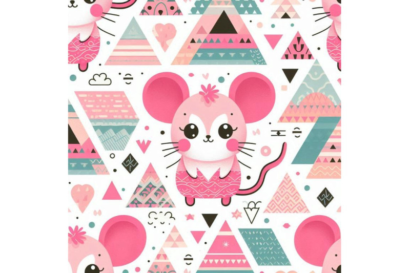 cartoon-pink-little-mouse