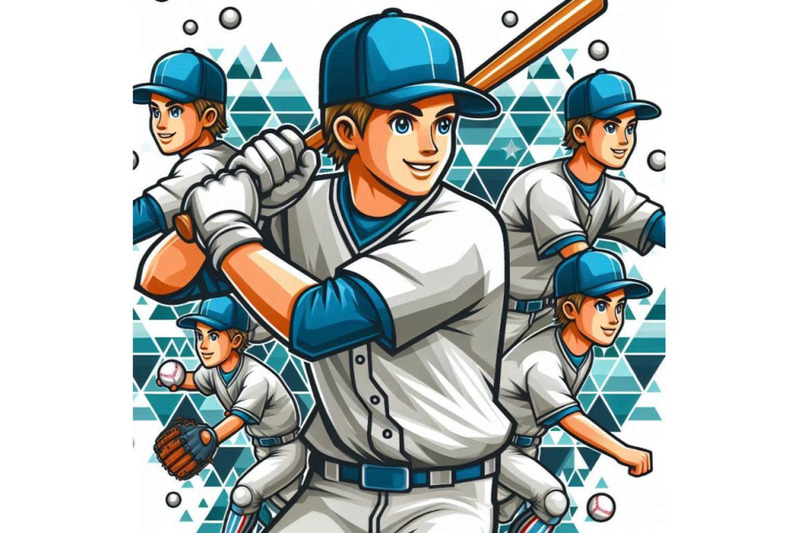 cartoon-a-baseball-player