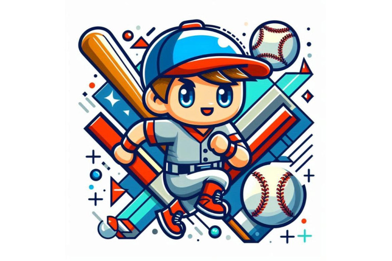 cartoon-a-baseball-player