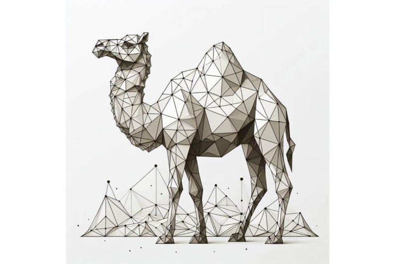 camel-white-paper-polygonal