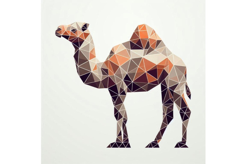 camel-white-paper-polygonal