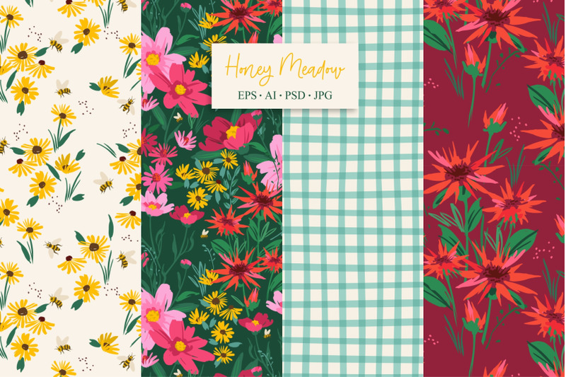 honey-meadow-16-seamless-patterns