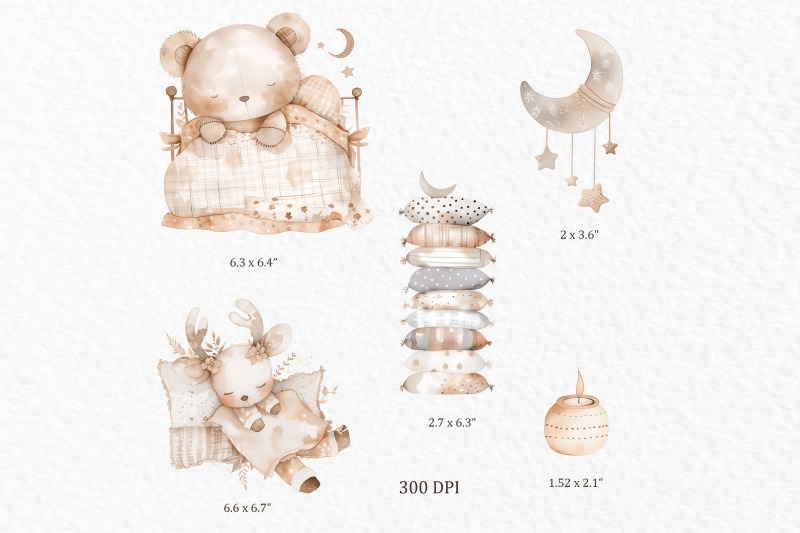 sleeping-clipart-woodland-animals-png