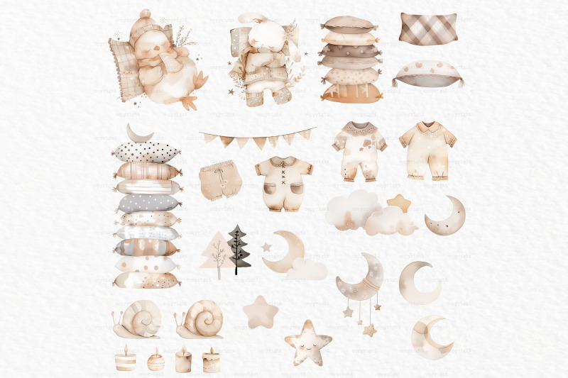 sleeping-clipart-woodland-animals-png