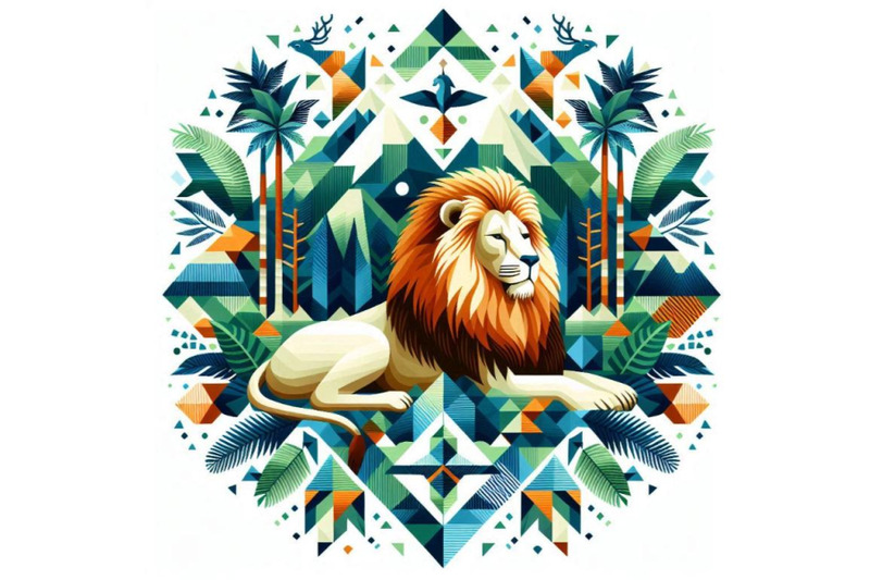 lion-in-the-deep-jungles