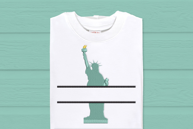 statue-of-liberty-split-embroidery