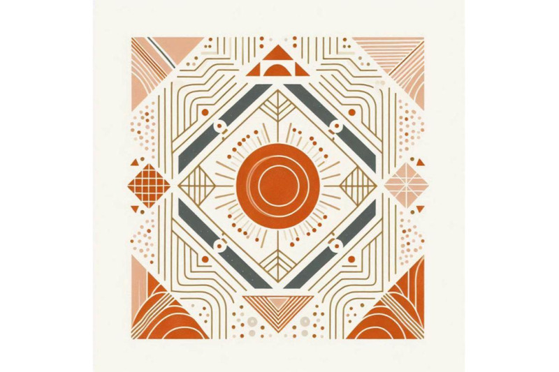 orange-sun-print-boho-minimalist-printa