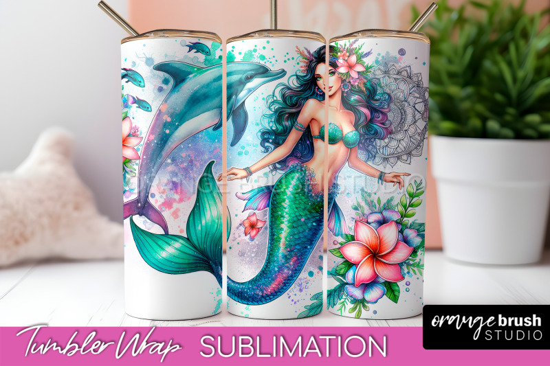 mermaid-tumbler-wrap-watercolor-mermaid-tumbler-sublimation