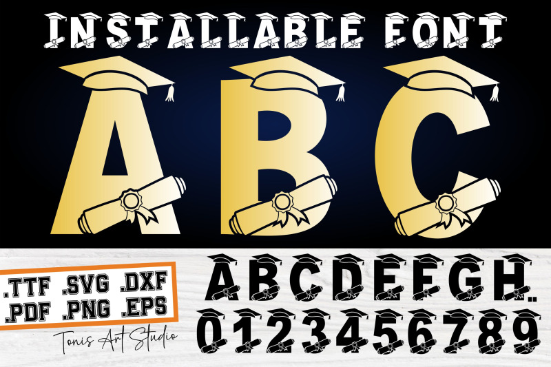 graduate-font-graduation-font-monogram-alphabet-svg-ttf