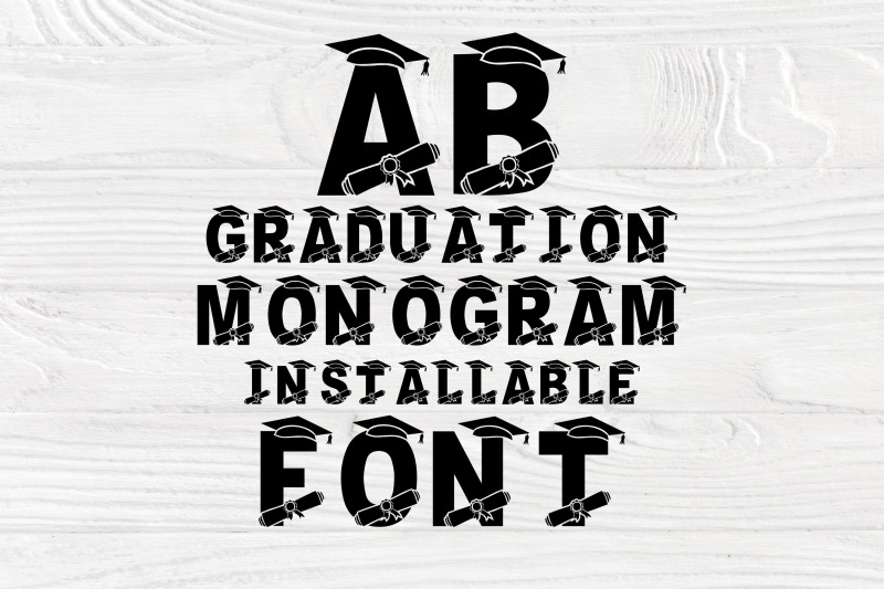 graduate-font-graduation-font-monogram-alphabet-svg-ttf