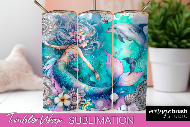 mermaid-tumbler-wrap-watercolor-mermaid-tumbler-sublimation