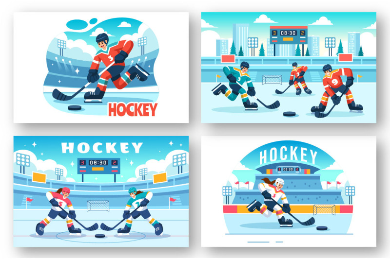 9-hockey-player-sport-illustration