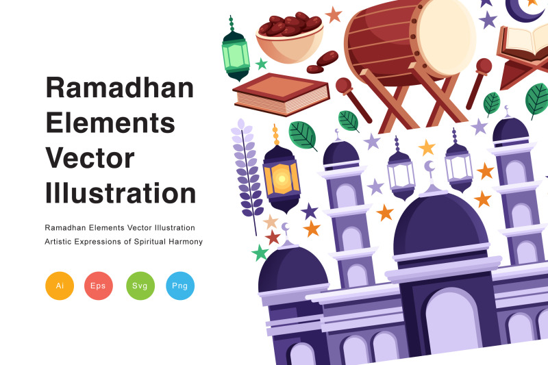 ramadhan-elements-vector-illustration