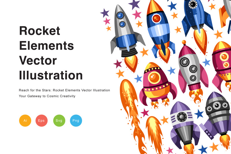 rocket-elements-vector-illustration