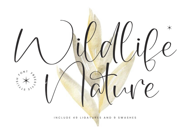 wildlife-nature-freestyle-stylish-font