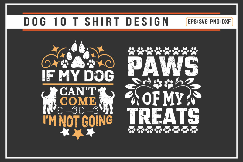 dog-typographic-t-shirt-design-bundle