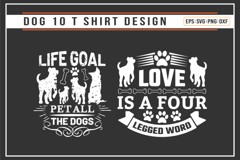 dog-typographic-t-shirt-design-bundle