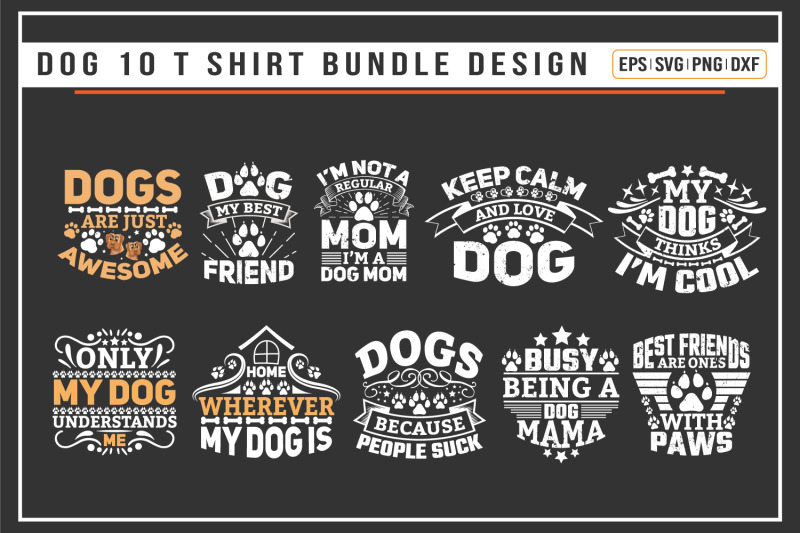 dog-10-quotes-t-shirt-bundle