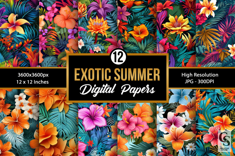 summer-exotic-flowers-digital-papers