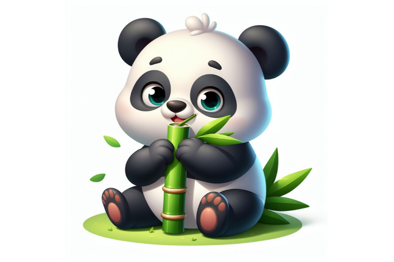 very-cute-panda-eating-bamboo-leaf