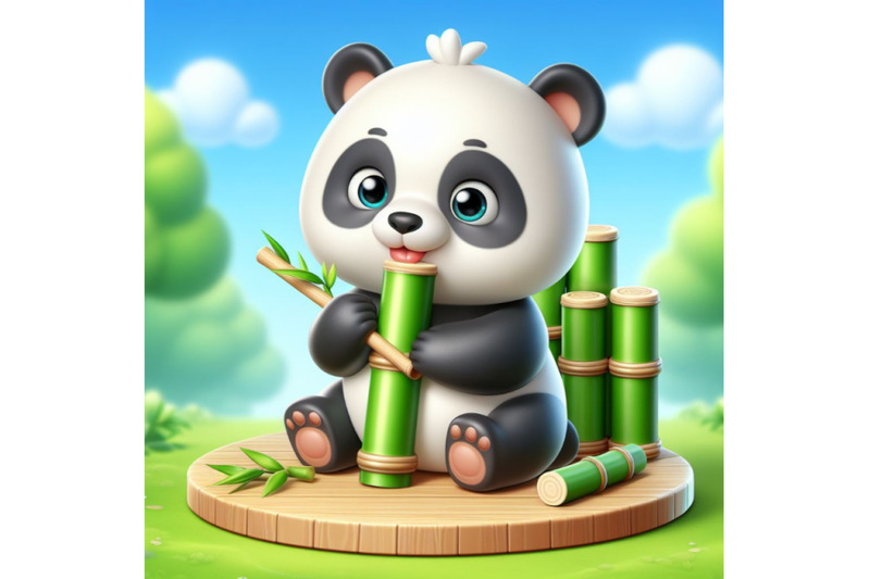 very-cute-panda-eating-bamboo-leaf