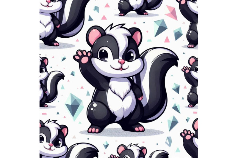 cute-skunk-cartoon-waving-hand