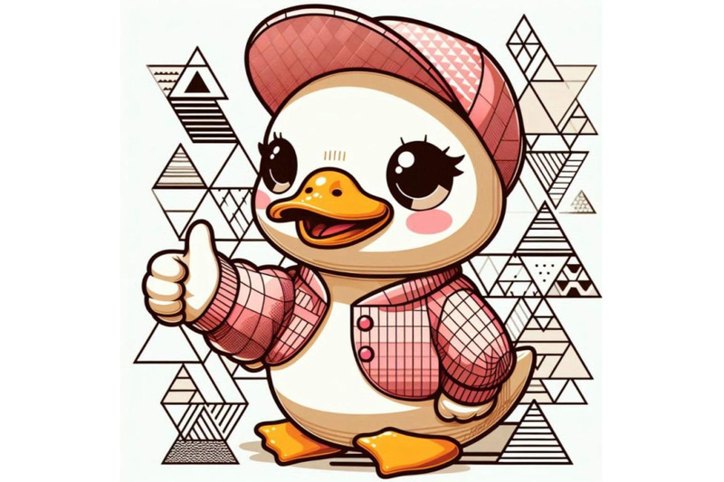 cute-baby-duck-cartoon-thumb-up