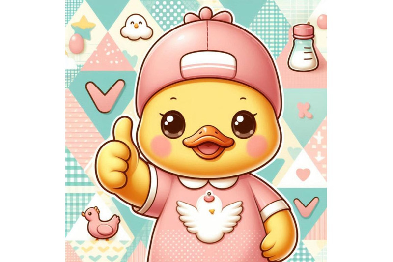 cute-baby-duck-cartoon-thumb-up