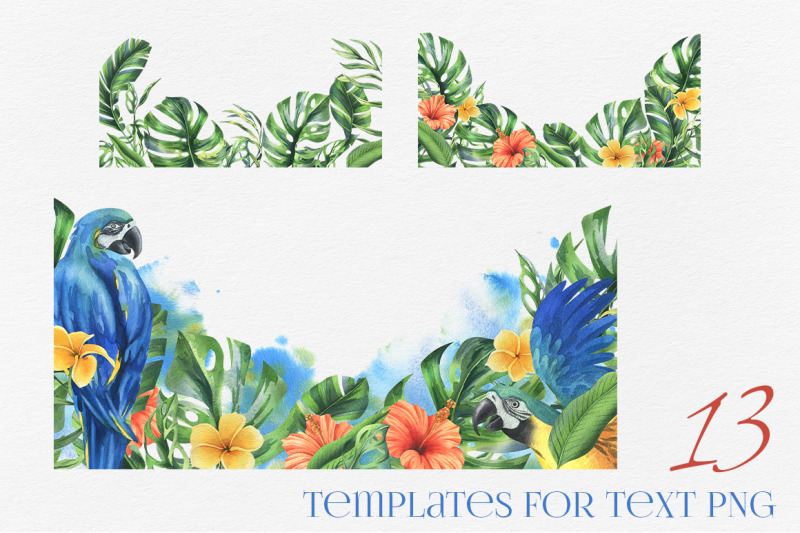parrots-and-tropical-plants-watercolor-clip-art