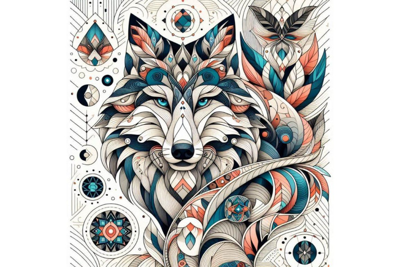 beautiful-decorative-wolf