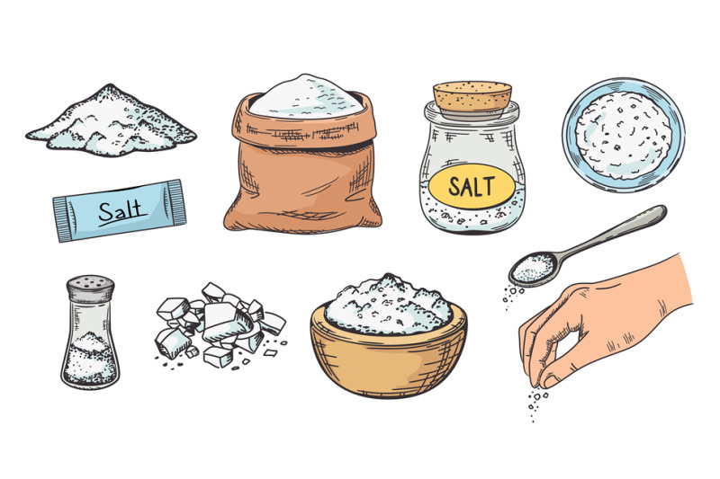 sketch-salt-hand-drawn-pile-of-salt-corked-glass-jar-and-rock-salt-c