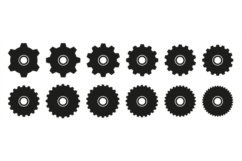 flat-stencil-gears-cogwheel-settings-icon-mechanical-gear-wheel-wor