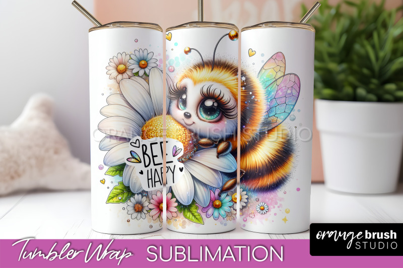 bee-tumbler-wrap-inspirational-quote-tumbler-sublimation