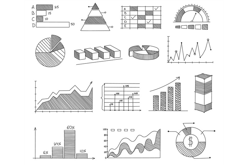 hand-drawn-graphs-and-charts-sketch-business-infographic-elements-ba