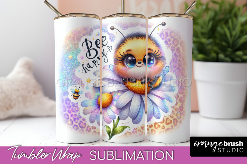 bee-tumbler-wrap-inspirational-quote-tumbler-sublimation