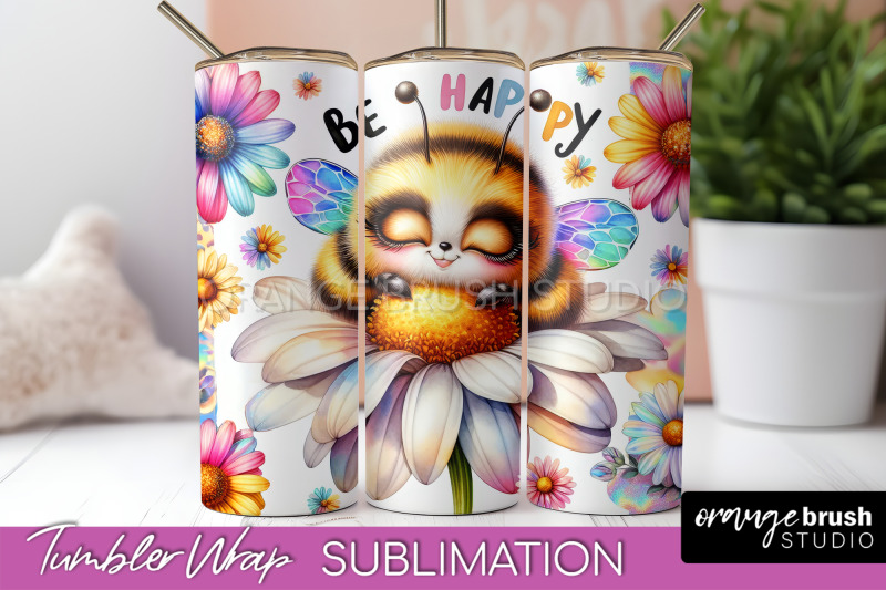 bee-tumbler-wrap-inspirational-quote-tumbler-sublimation