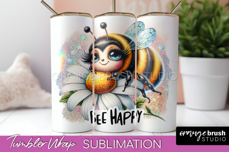 bee-tumbler-wrap-inspirational-quote-tumbler-sublimation