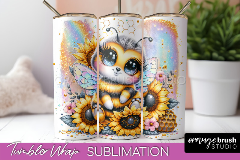 bee-tumbler-wrap-inspirational-quote-tumbler-sublimation