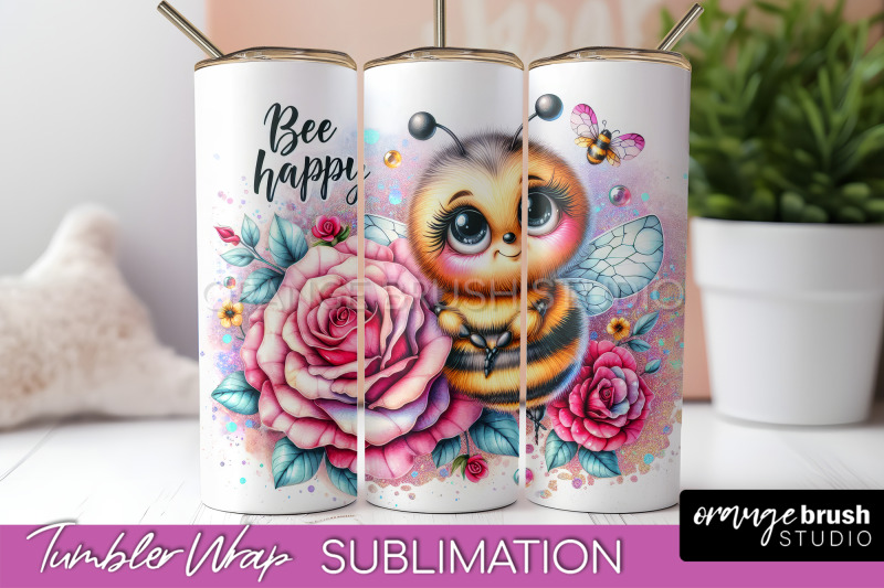 bee-tumbler-wrap-inspirational-quote-tumbler-sublimation