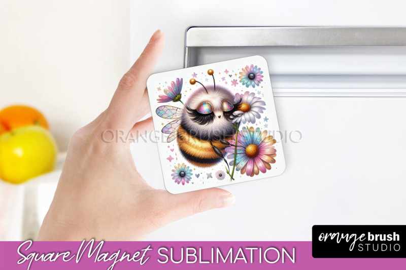 bee-magnet-sublimation-cute-bee-quote-magnet-design