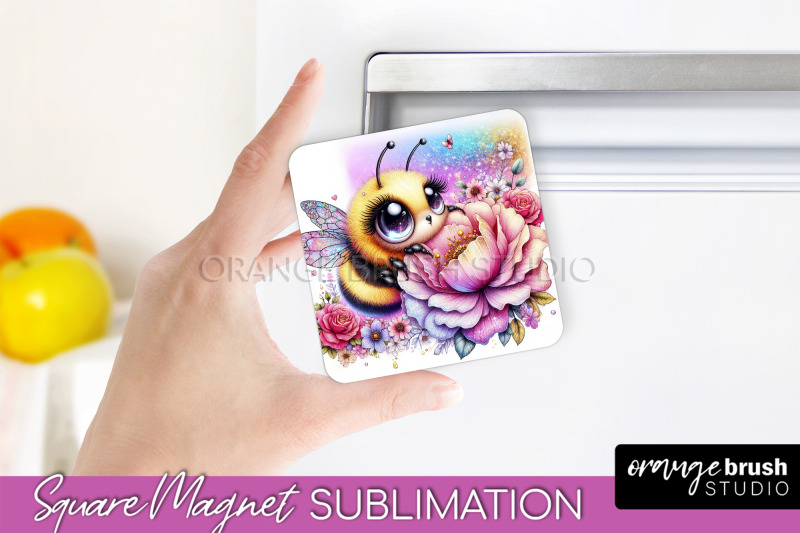 bee-magnet-sublimation-cute-bee-quote-magnet-design