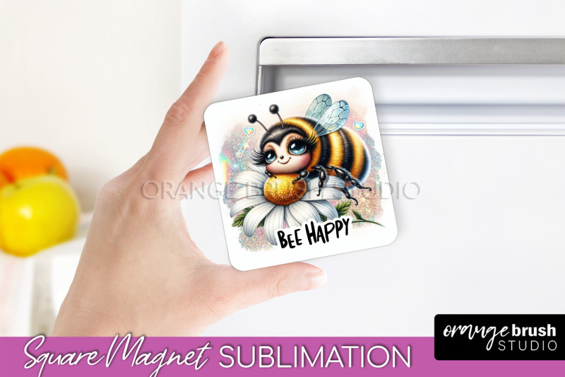 bee-magnet-sublimation-cute-bee-quote-magnet-design