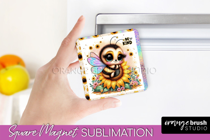 bee-magnet-sublimation-cute-bee-quote-magnet-design