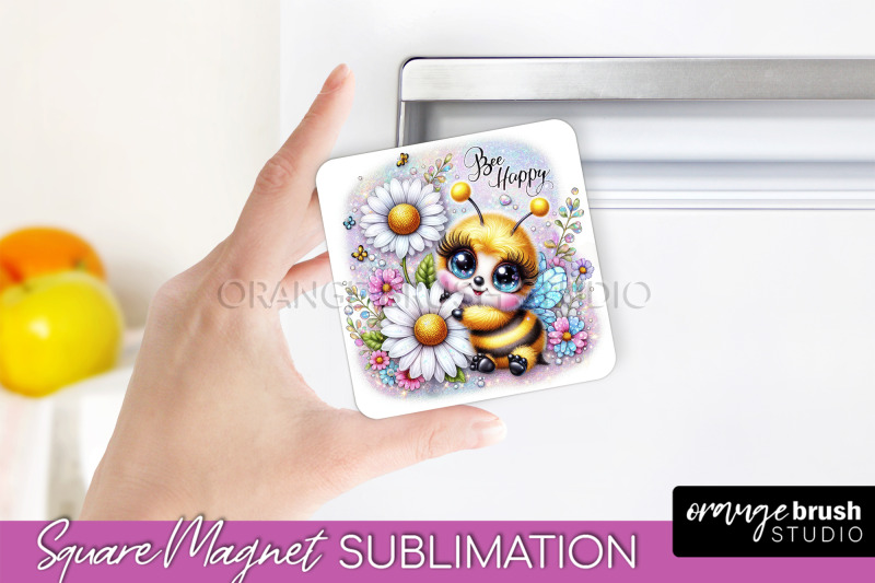 bee-magnet-sublimation-cute-bee-quote-magnet-design