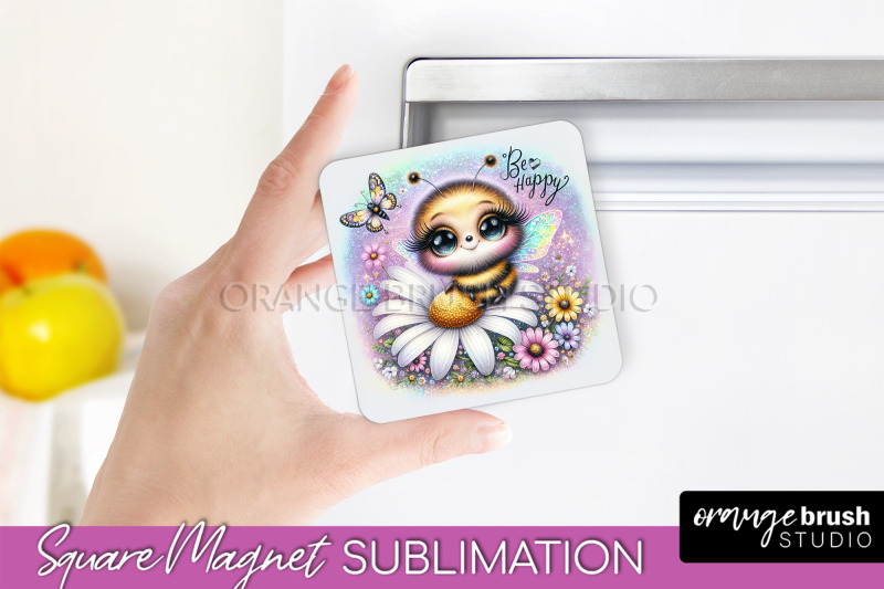 bee-magnet-sublimation-cute-bee-quote-magnet-design