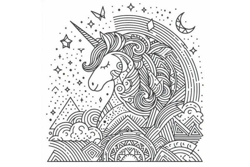 unicorn-line-art-for-children