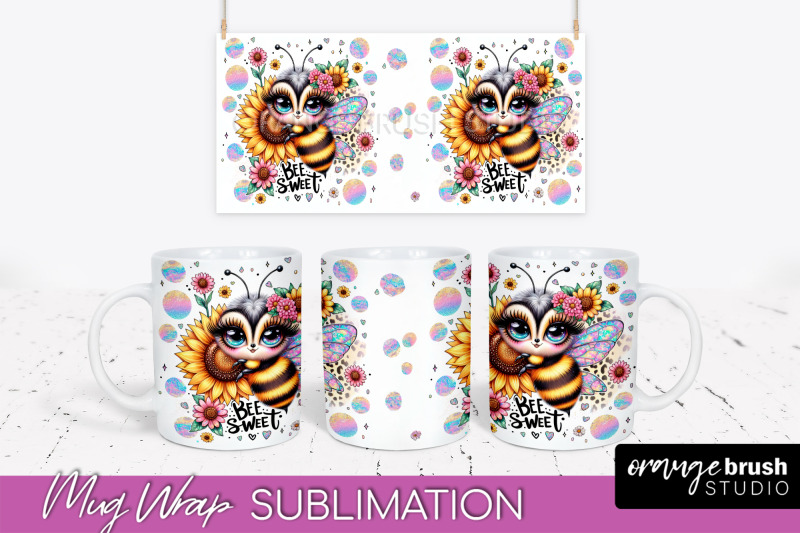 bee-mug-wrap-inspirational-quote-floral-mug-png-sublimation