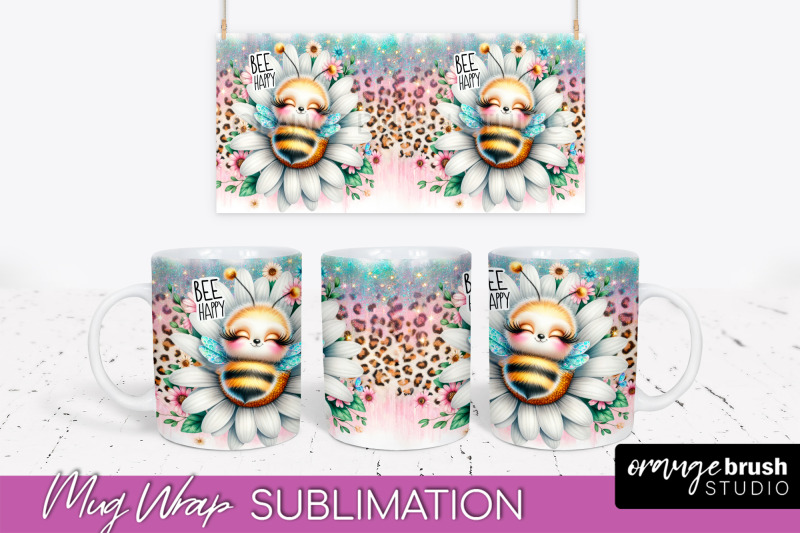 bee-mug-wrap-inspirational-quote-floral-mug-png-sublimation